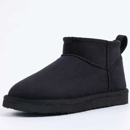 Eyriphy Size: 36-42 New Women's Snow Boots Winter Low-cut Thin Sole Thermal Shoes Gift Boots for Ladies Solid Color Cotton Shoes.