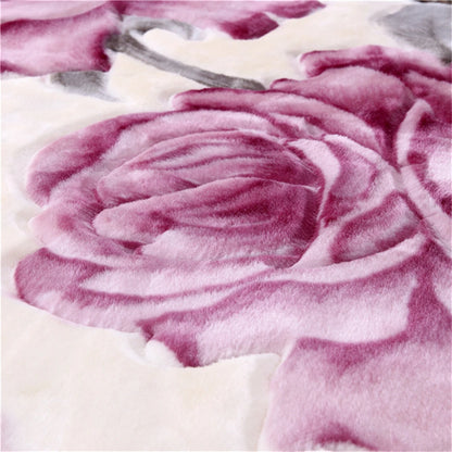 Soft Warm Fluffy Blanket Spring Summer Double Layer Raschel Mink Throw Blanket Bedspread Coverlet Thick Blanket.