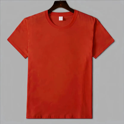 MRMT 2025 Brand New Man's 220g Pure Cotton T Shirt Men Man Solid Color Short Sleeved Combed Cotton Round Neck Thickening