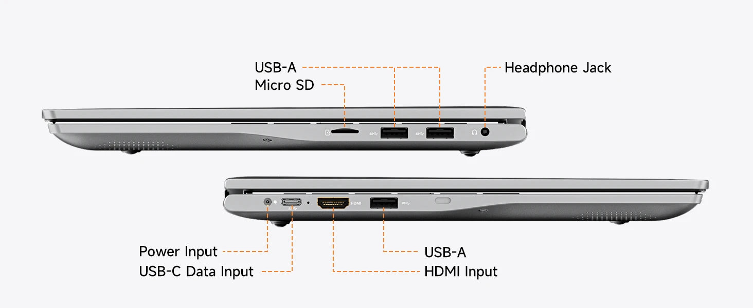 Dopesplay 15.6 inch Portable Lapdock Monitor For Samsung DeX with Keyboard Battery FHD External Screen For Phone Mini PC Laptops.