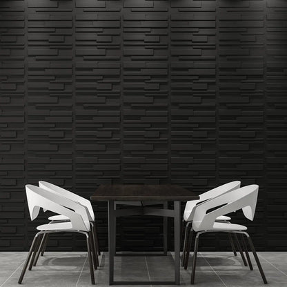 KUUJOJO 12pcs 3D textured wall panel for indoor wall decoration, suitable for living room, hall, bedroom, hotel, office