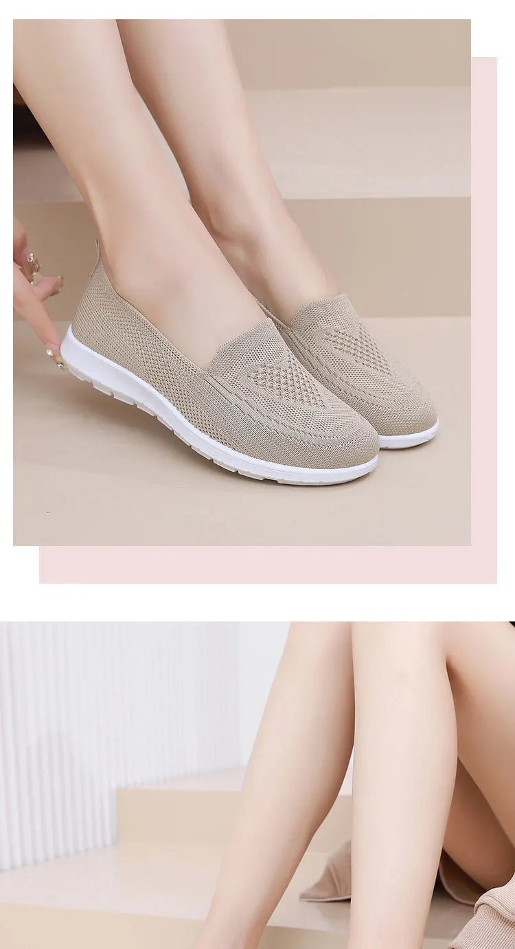 Women's Shoes Spring Summer Casual Breathable Chunky Sole Flat cheap shoes clearance.