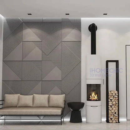 1pcs Esports Games Champagne Gold 3D Art Wall Panel PVC Waterproof 3D Wall Sticker Decor Tiles Diamond Design DIY Home Decor