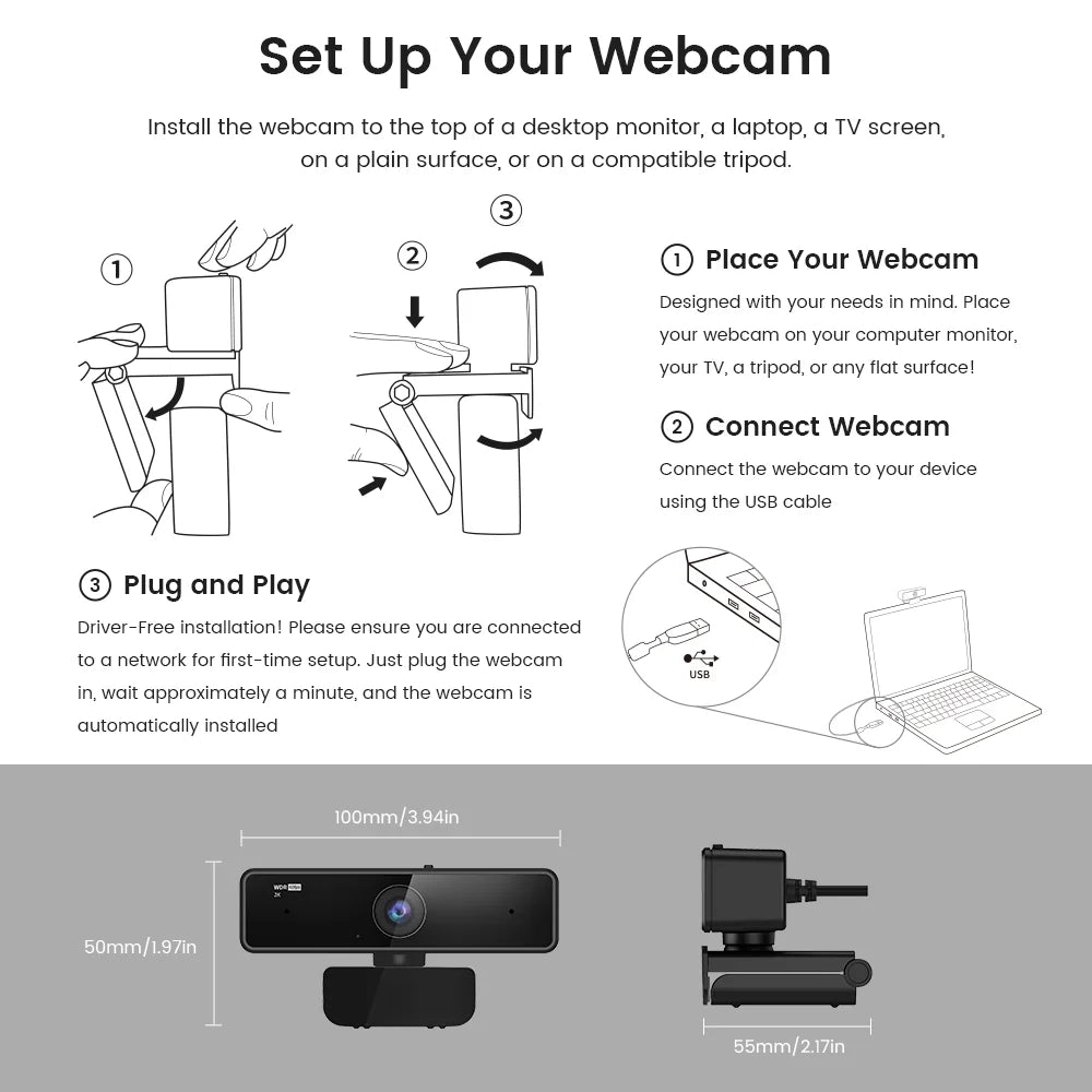 Nuroum V11 High Quality 1080p 60fps Full Hd Plug And Play Computer Usb Web Camera Mini Webcam 2K For Pc Laptop With Microphone
