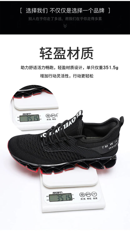 Luxury Men's Sneakers Casual Breathable Running Loafers Fashionable Trainer Race Tenis for Male Comfortable Shoes.
