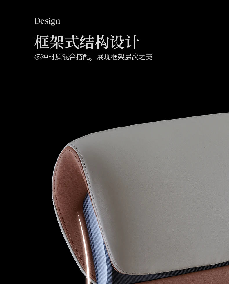 Studie Drehbarer Bürostuhl Liege Moderner Lazy Ergonomischer Thron Leder Bürostuhl Nordic Computer Mobilya Salonmöbel