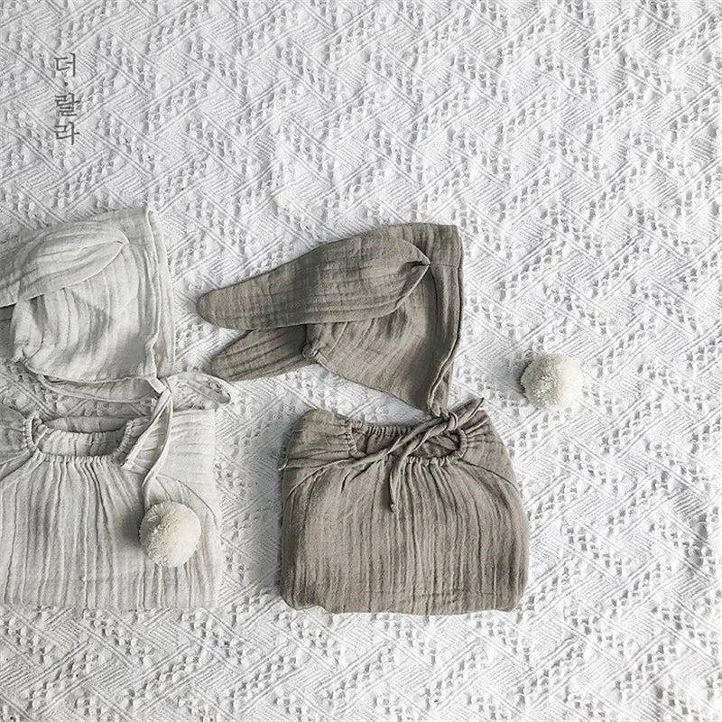 Neugeborenen Baby Body Mit Hut Langarm Bio-baumwolle Kleinkind Mädchen Jungen Kleidung Fotografie Kostüme Baby Mädchen Jungen Kleidung.