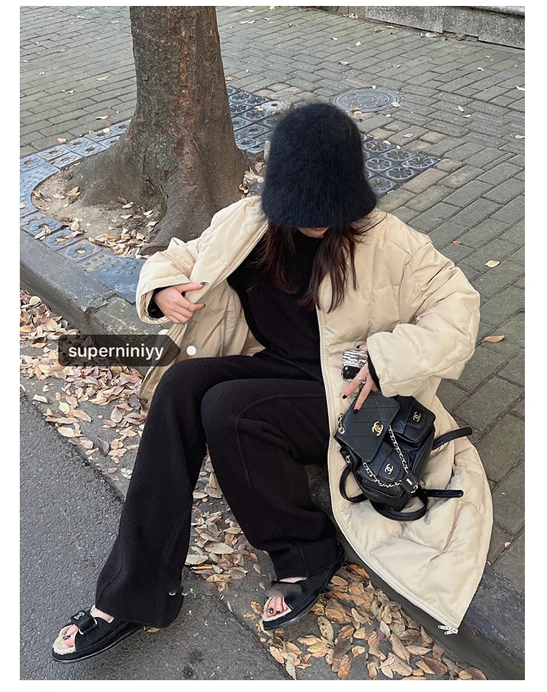 Koreanische Version des weichen, wachsartigen, faulen Wind-Stricksets 2024, sanfter Rundhalspullover, Pullover, weites Bein, Hose, zweiteiliges Set für Damen