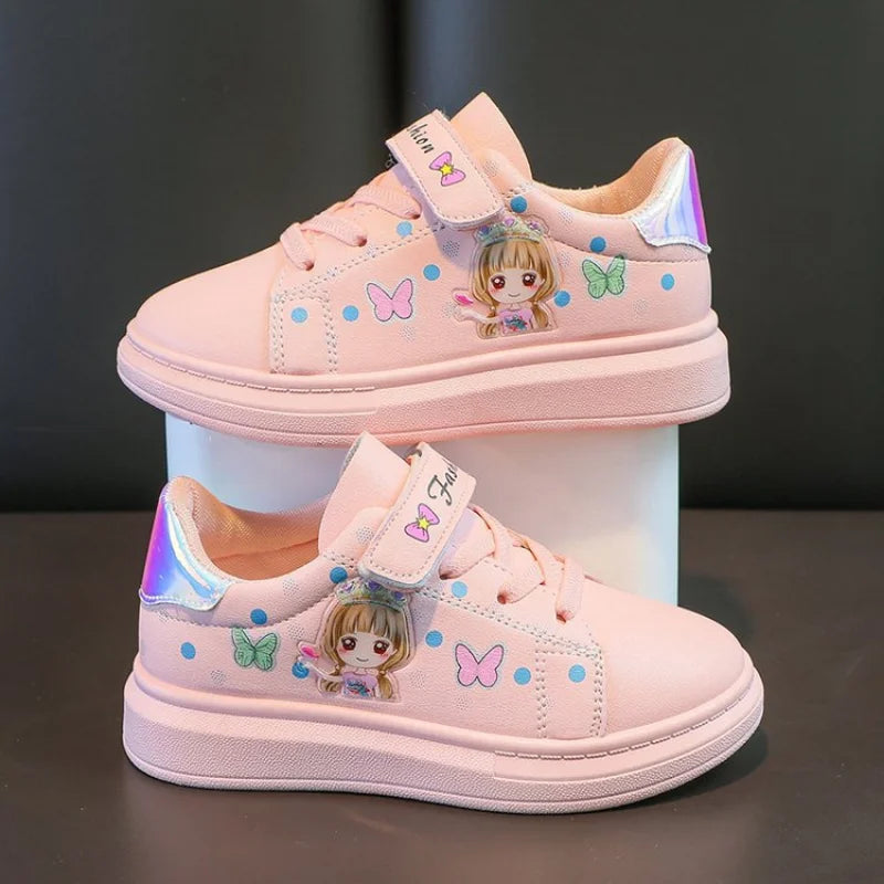 zapatillas Kid Shoe Kid Casual Shoe Spring 2023 New Kid sneakers Shoes Leather Upper Girl Shoe Kid Small White Shoes Board Shoes.