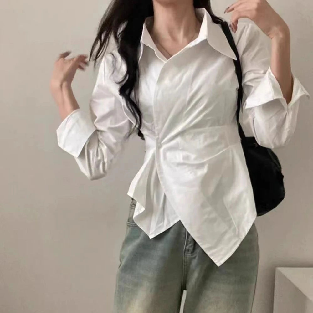 Spring Autumn Casual Striped Shirt Women Shirts Fashion Female Long Sleeve Slim Blouse Tops Office Lady Shirts.