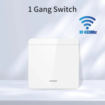 Tuya Smart WiFi Schalter Für LED Beleuchtung 1/2/3 Gang RF433MHz Drahtlose Panel Schalter Smart Leben APP Alexa google Home Voice Control.