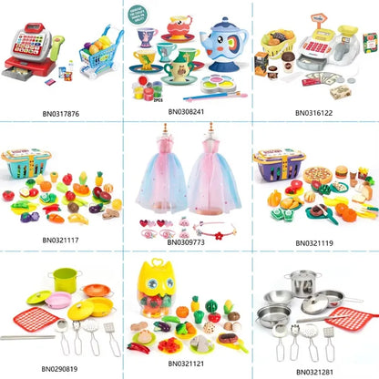 Big Spraying Mist Children Kitchen Electric Home Kitchen Play Toys Set With Water Tap.