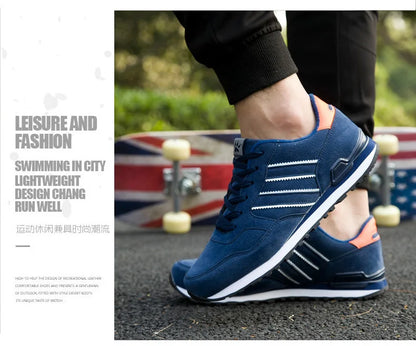 Brand Sneakers Men Outdoor Running Shoes High Quality Lace-Up Men Casual Shoes Fashion Comfortable Walking Shoes Tenis Hombres