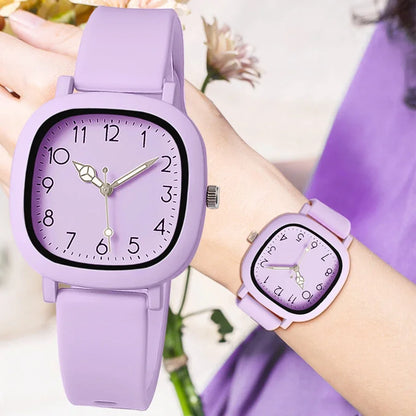 Fashion Women Watch Silicone Quartz Wristwatches For Women Clock Christmas Gift Valentine's Day Ladies Watches Reloj Mujer.