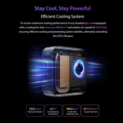 Mini PC SOYO M4 Air Intel Alder Lake N95 MiniPC Computer PC Win11 Pro Mini PC DDR4 16GB RAM 512GB ROM WiFi5 BT5.0 Desktop.