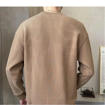 Trend Embroidery Street Casual Hoodies Sweatshirts Men's Long Sleeve Contrast Patchwork Fashion Tops Casual Vintage Men Clothing.