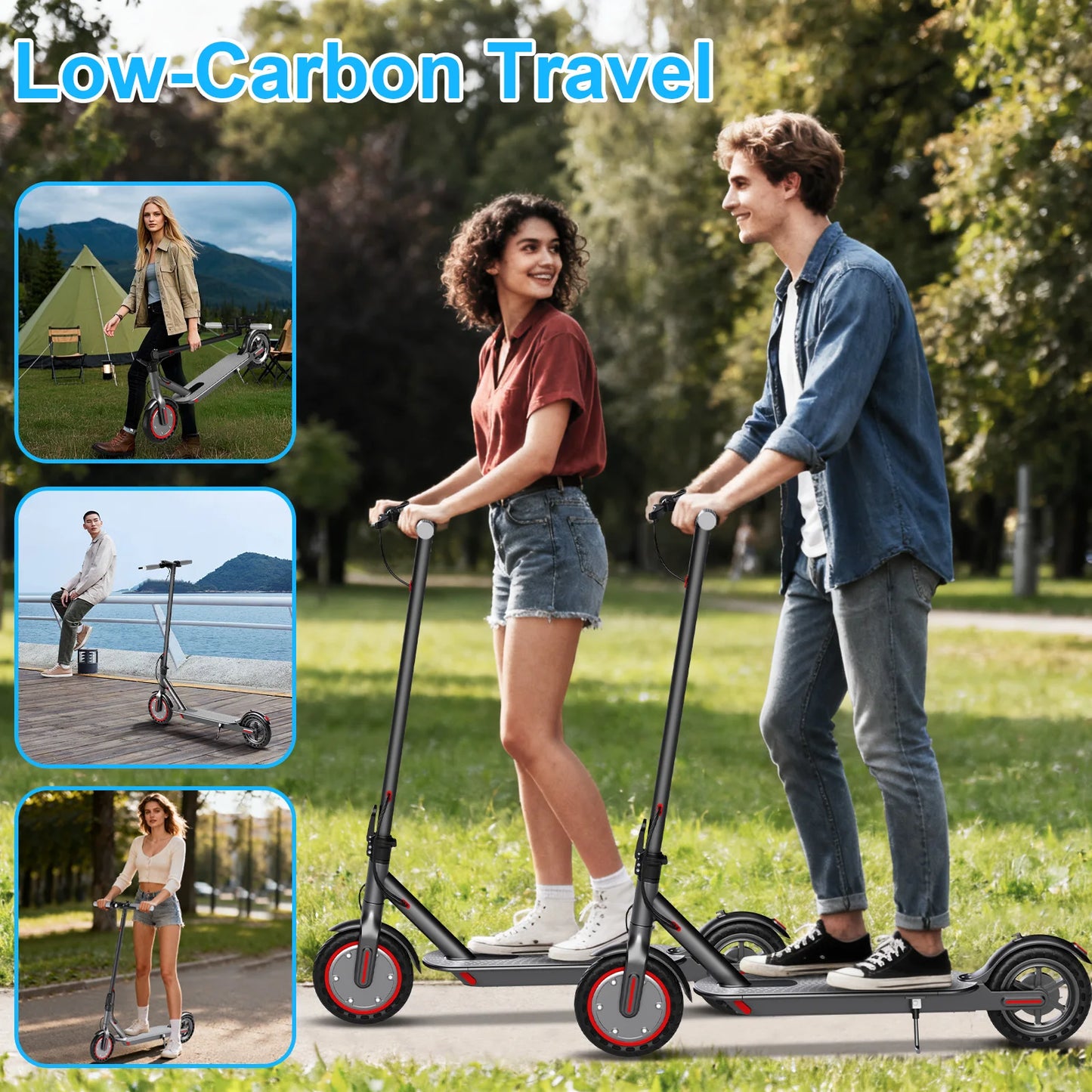 JUICEASE TUYA/TX01 Scooter Electric Scooter for Adults 8.5 Inch Tire Portable Lighting Cruise Control Escooter 350W 5-30KM Range.
