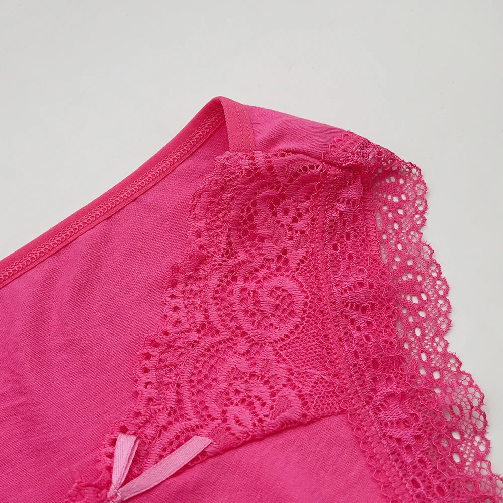 Cotton Briefs Lady 5 PCS/SET Lace Panty Underpants Seamless Panties For Women Lingerie.