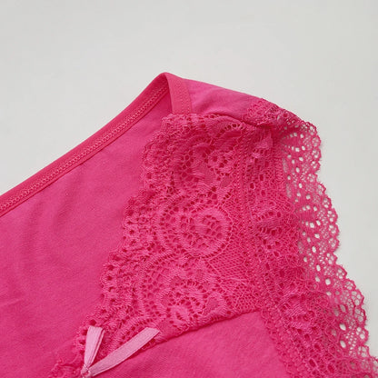 Cotton Briefs Lady 5 PCS/SET Lace Panty Underpants Seamless Panties For Women Lingerie.