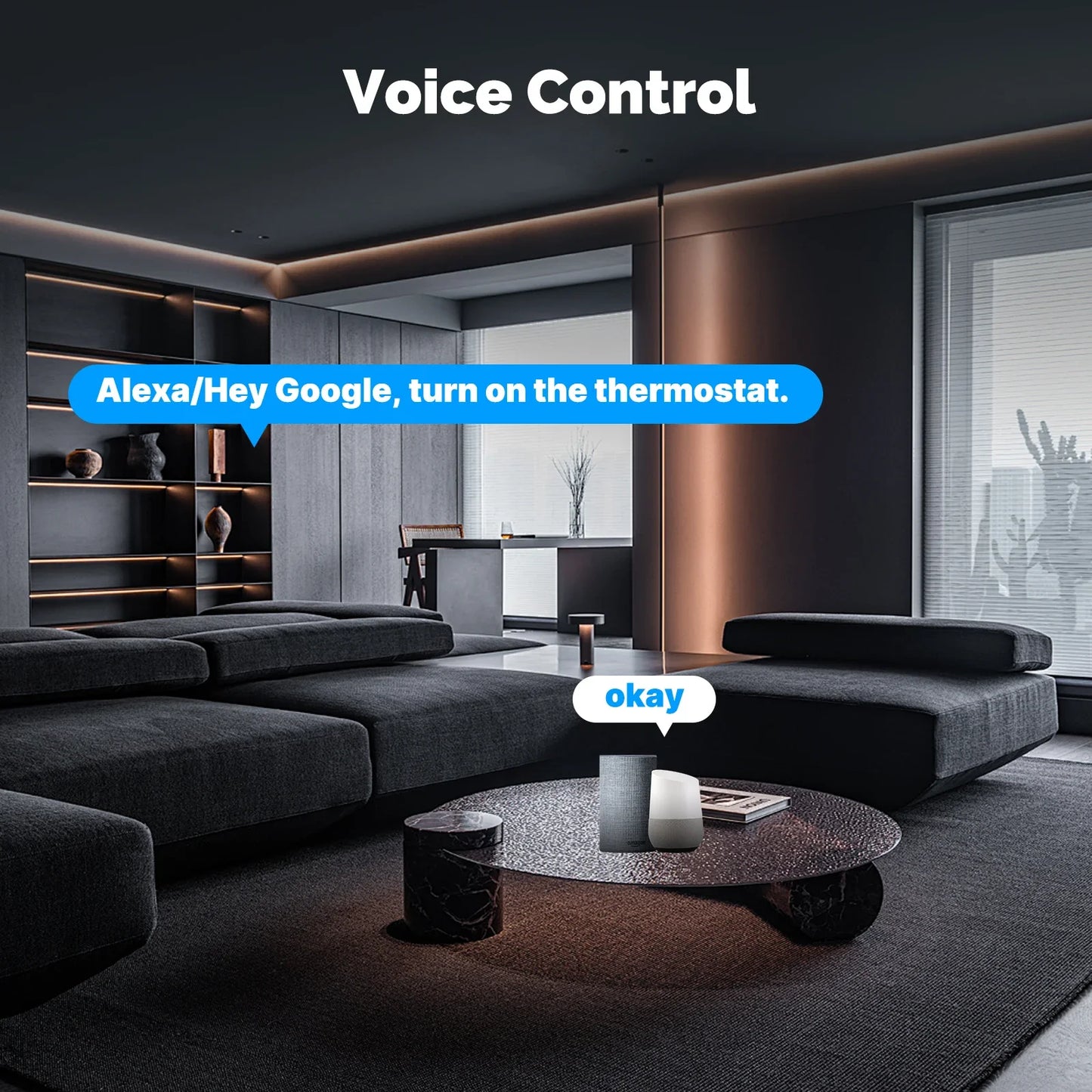 MOES Tuya ZigBee Smart Knob Thermostat Star Ring Series Temperature Controller Water Boiler Electric Heating With Alexa Google.