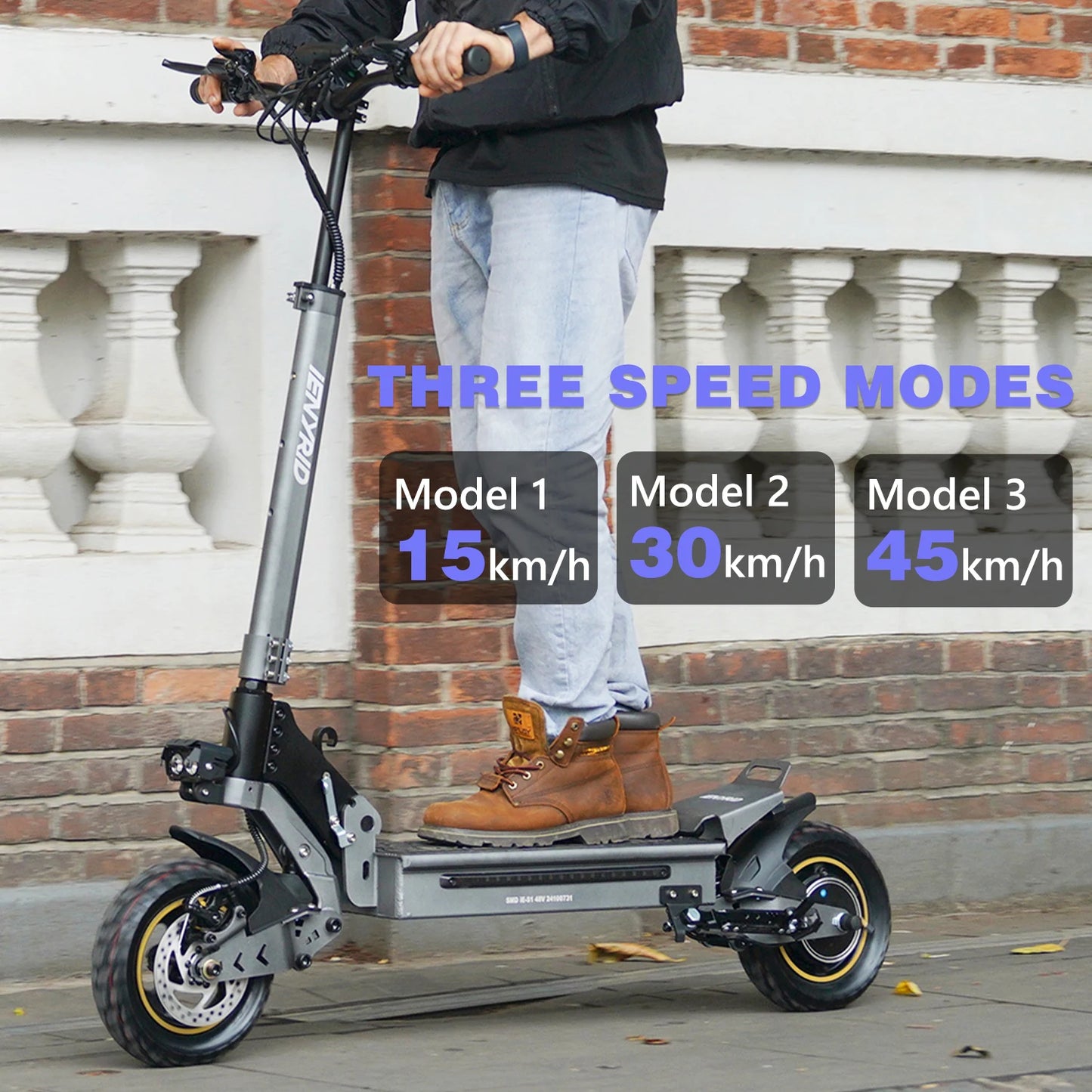 iENYRID S1 Foldable Adult Electric Scooter E-Scooter 45 km/h Electric Kick Scooter 800W Skateboards 48V 15Ah Kickboard.