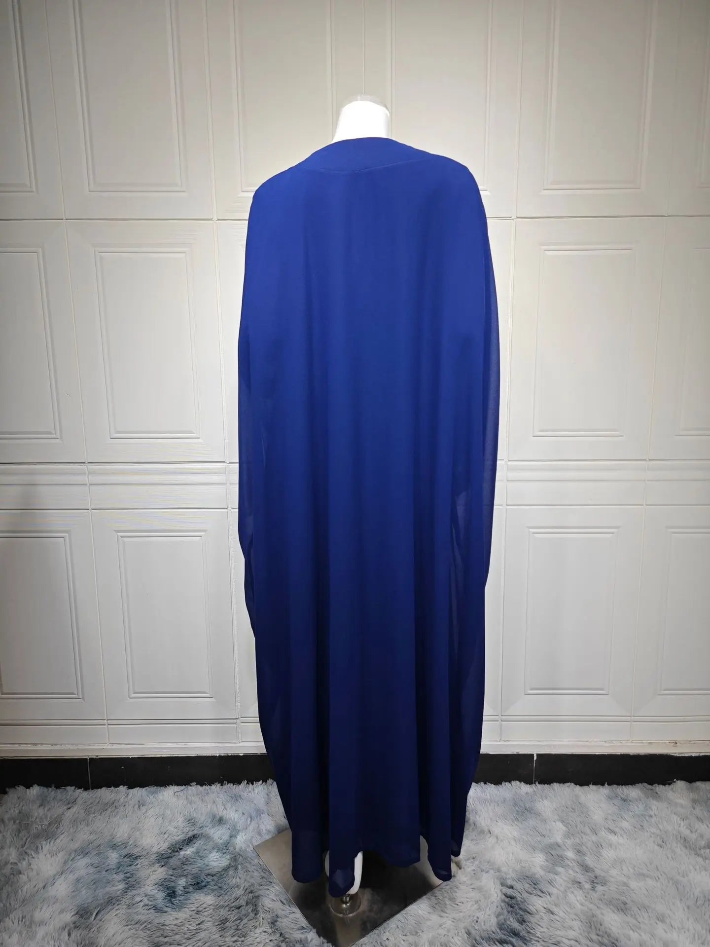 Eid Frauen Abaya Kleid Muslim 2-teiliges Set Strickjacke mit Innenkleid Schnürmantel Kaftan Robe Jalabiya Ramadan Marokko Kaftan 2025