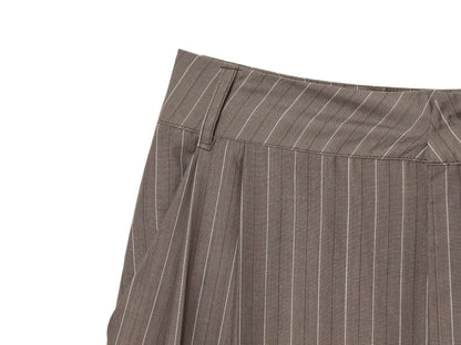 KONDALA Women Elegant Striped Blazer Suit Slim Button Blazer or Wide-leg Pants 2025 Spring Fall Fashion Mujer Commute Pants Set.