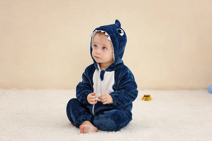 MICHLEY Winter Baby Strampler Mit Kapuze Flanell Cosplay Kleinkind Infant Kleidung Insgesamt Bodys Overall Kostüm Für Kinder Mädchen Junge