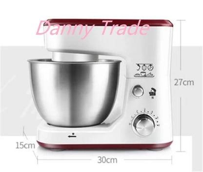 AC220-240V 50-60HZ 600W POWER 4L bowl Powerful home use mini food mixer hand mixer stand mixer Polupar Dough Cream Mixer muliuse.