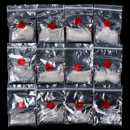 600Pcs Extra Long Hawk Curved Nail Tips Half Cover Eagle Claw Curve False Nails Extension 10 Sizes Bag Packaging for Art Salon *.