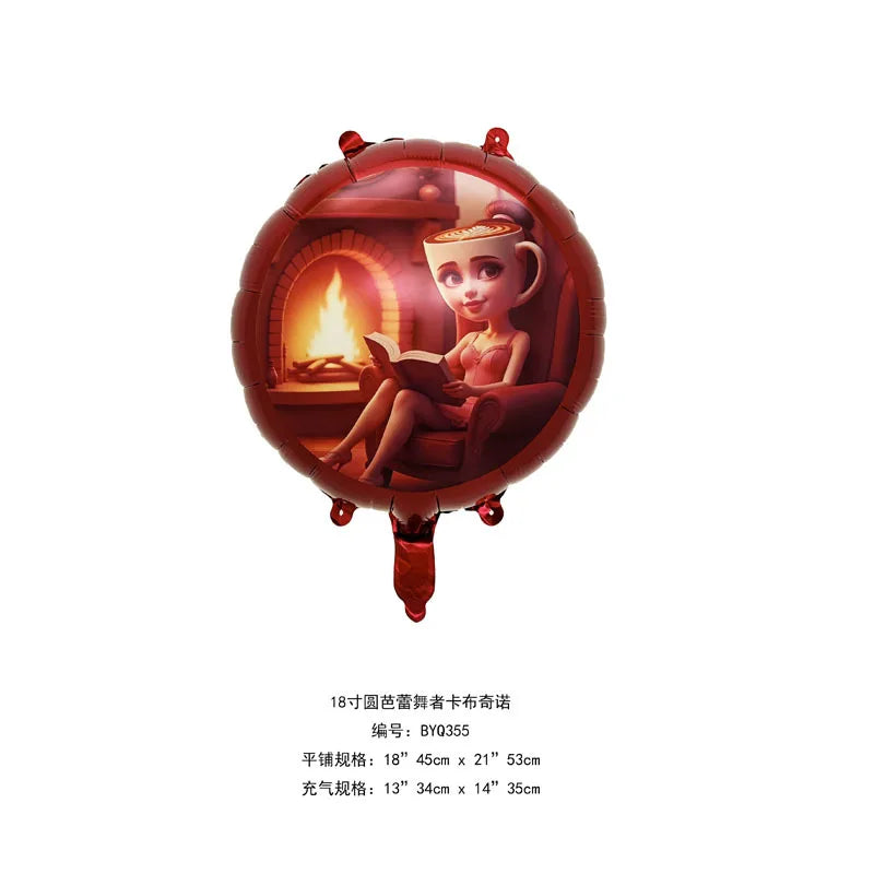 Italienisches Brainrot-Ballon-Set, Babyparty-Party-Ballon, Tralalero Tralala TungTungTungSahur-Luftballons, Dekoration, fotografische Requisite.