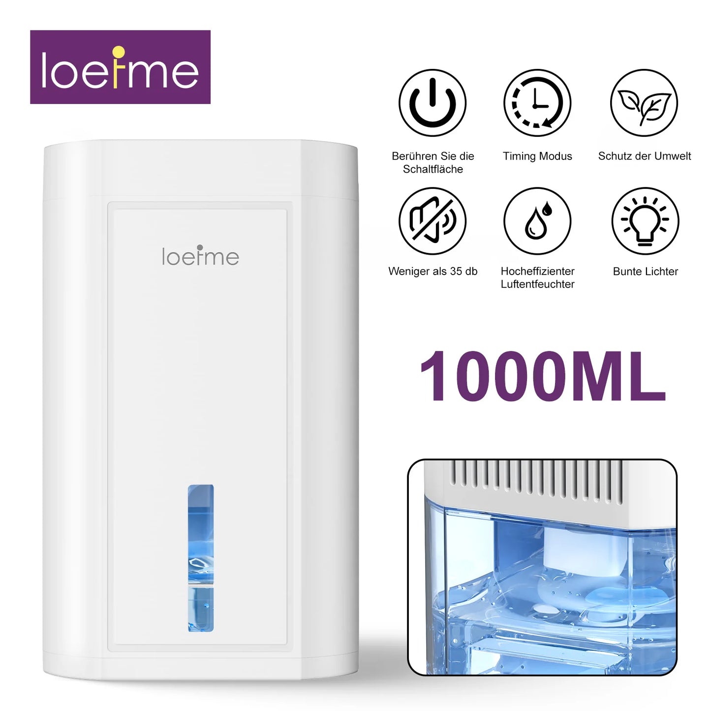 Electric Home Dehumidifier Multi-capacity For Damp, Condensation, Mould, Smells,Defrost Portable Quiet.