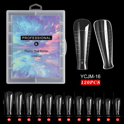 Extension False Nails Art Tips Acrylic Fake Finger Gel Polish Mold Sculpted Full Cover Press on Nails Manicures Accessories Tool.