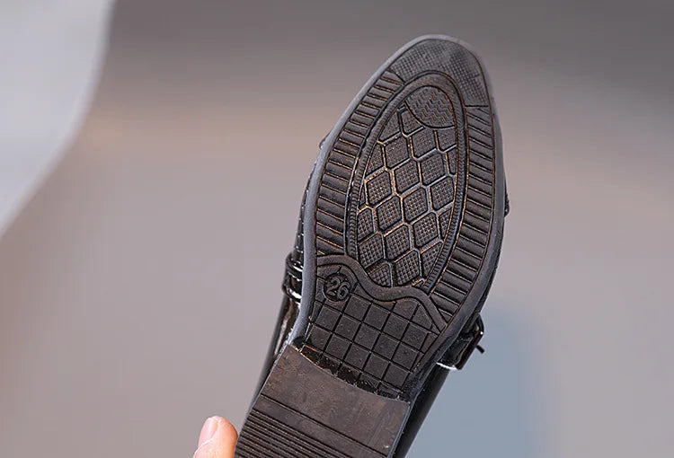 Oxford School Shoes Kids Patent Leather Shoes Girls Boys Toddler Shoes Children Fashion Dress Platform Party Flats Spring Autumn