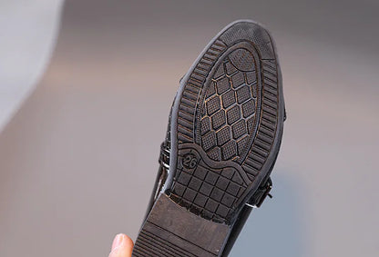 Oxford School Shoes Kids Patent Leather Shoes Girls Boys Toddler Shoes Children Fashion Dress Platform Party Flats Spring Autumn