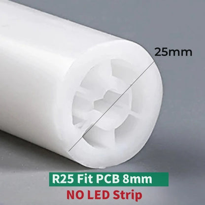 Round Flexible LED Neon Rope Lamp Silicone Tube 180/270/360° Tape Lamp Diffuser For WS2811 WS2815 Outdoor Decor Neon Strip Light