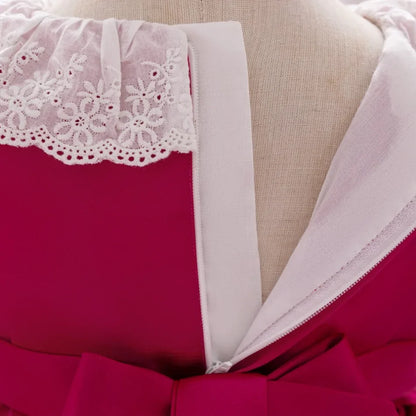 Mascha und Bär Lolita Mädchen Partykleid Barbie Pink Maid 1. Geburtstag Prinzessin Kleider für Kinder Spitze Weihnachtskostüme ASQ03