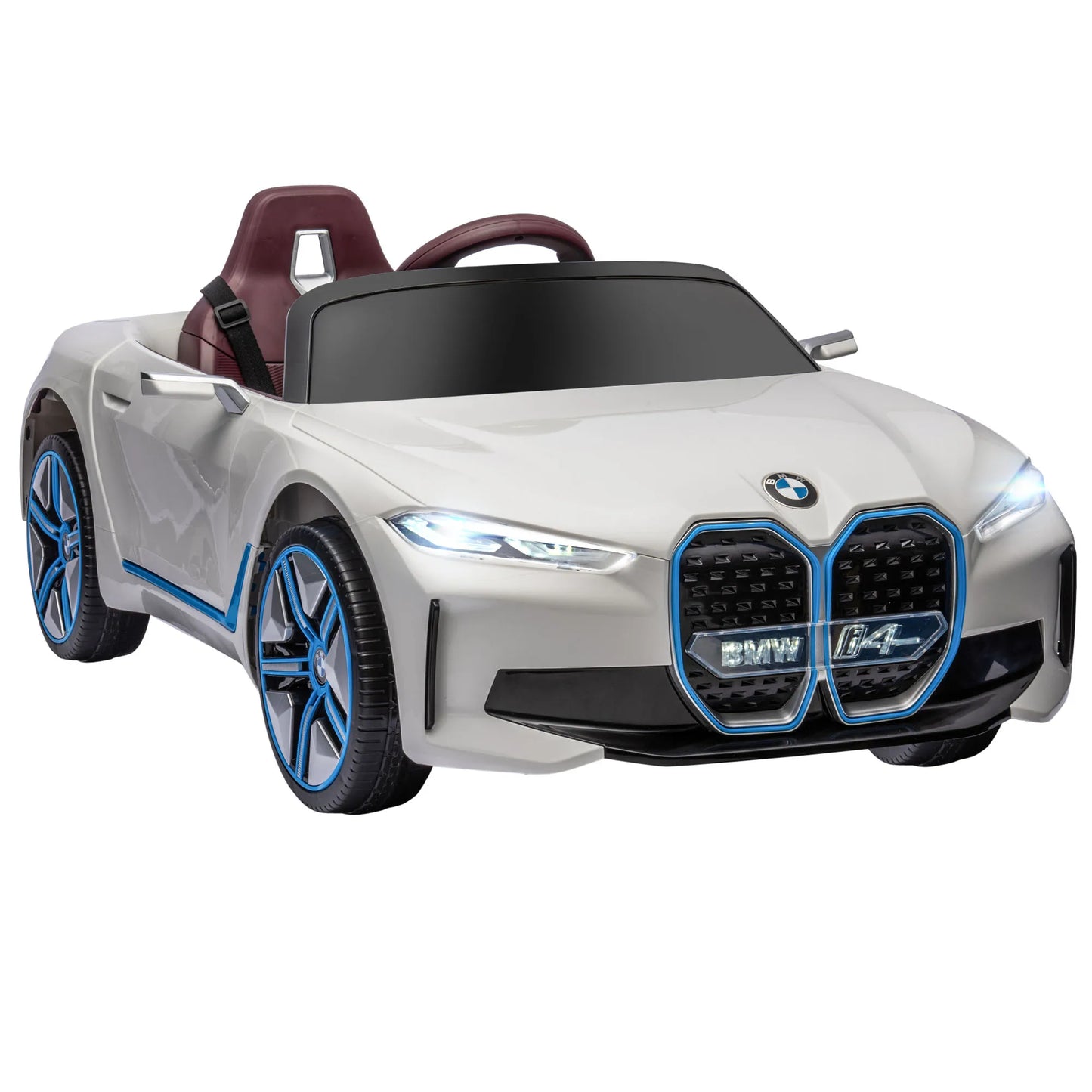 Homcom Electric Car for Children 37-72 Months with Mp3 Music 115X67X45 cm White.