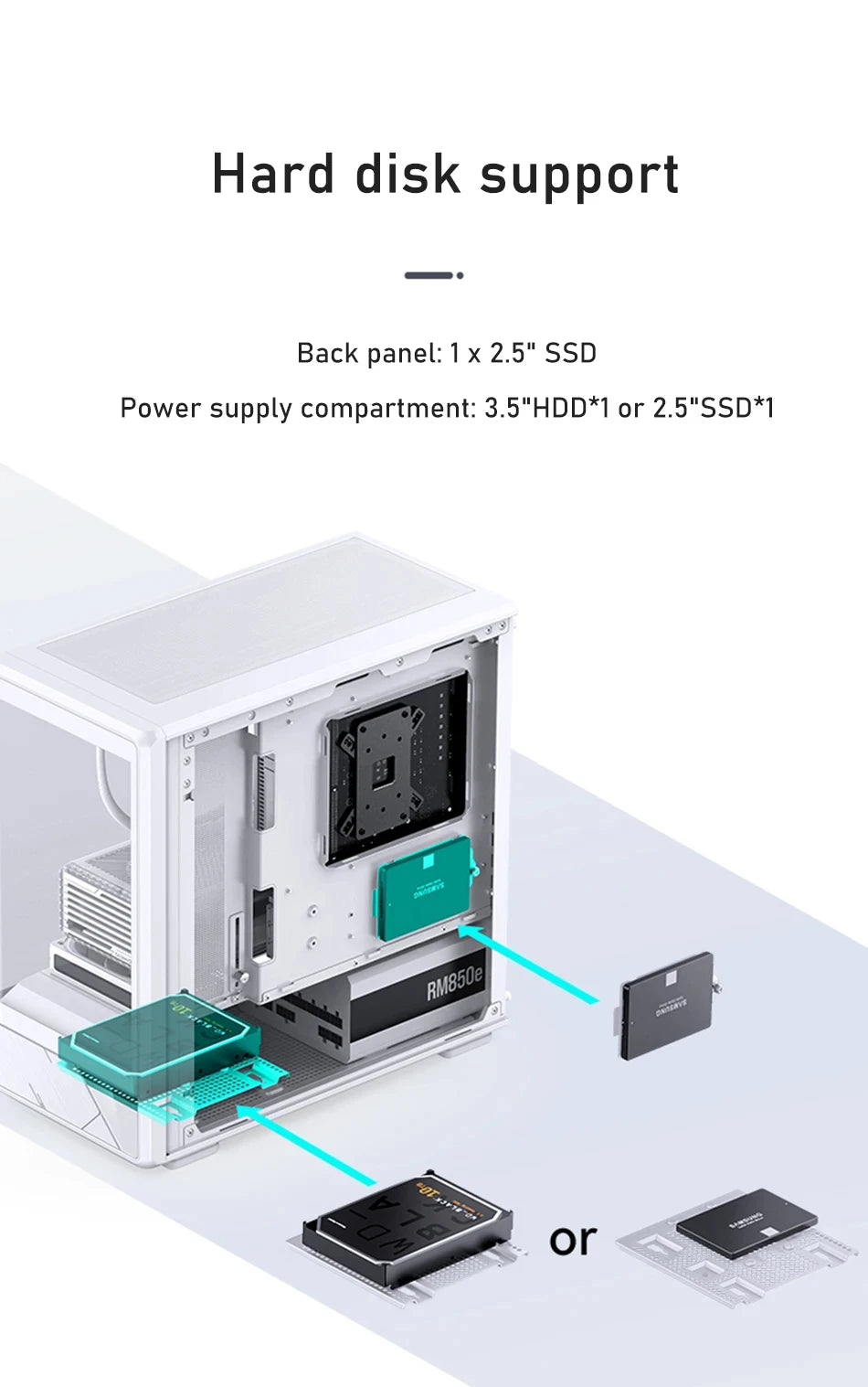 JONSBO D200 MATX Case (Column-Free Curved Sea View/240 Radiator/ATX Power Supply/Digital Display/Type-C Gen2 10Gbps+)