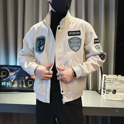 Male Bomber Jackets Stand Collar Short Korean Reviews Many Original Brands Men's Quilted Padded Coats Winter Casual Stylish Work