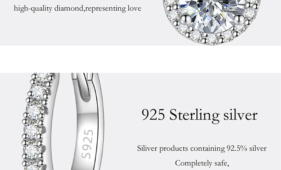 PERFANY 1CT Pear Cut Moissanite Earrings for Women S925 Pure Silver Laboratory Cultivated Diamonds Elegant Wedding Jewelry.