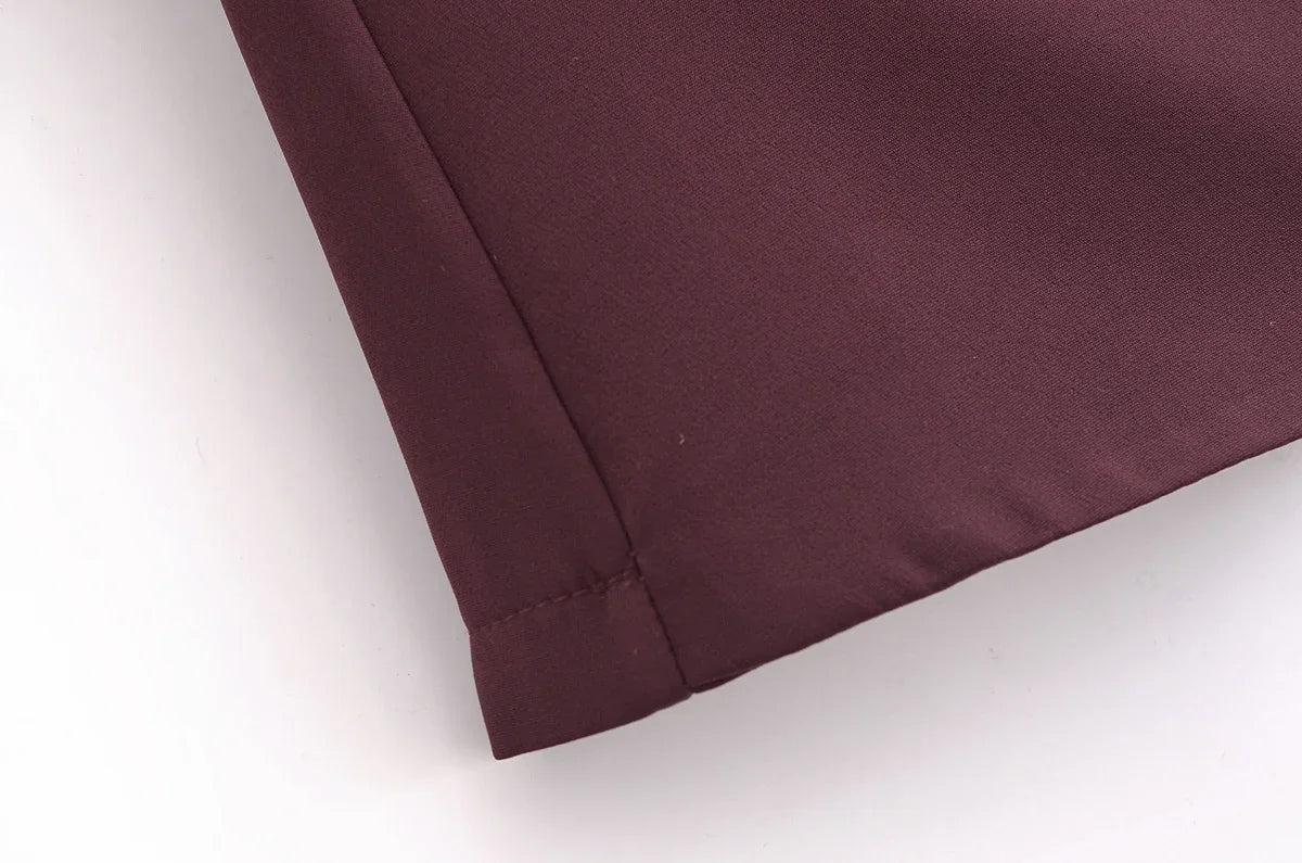 TFMLN New Spring Women Solid Skort Fashion Causal Side Zipper Mini Shorts Skirts Vintage High Waist Streetwear Shorts Skirts.