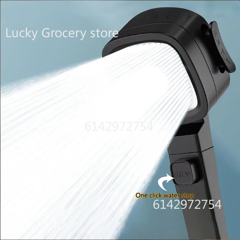 New High Pressure Shower Head 3 Modes Adjustable Filter Shower Head Set Smart Bathroom Shower Head Accessories Sprayer 2025
