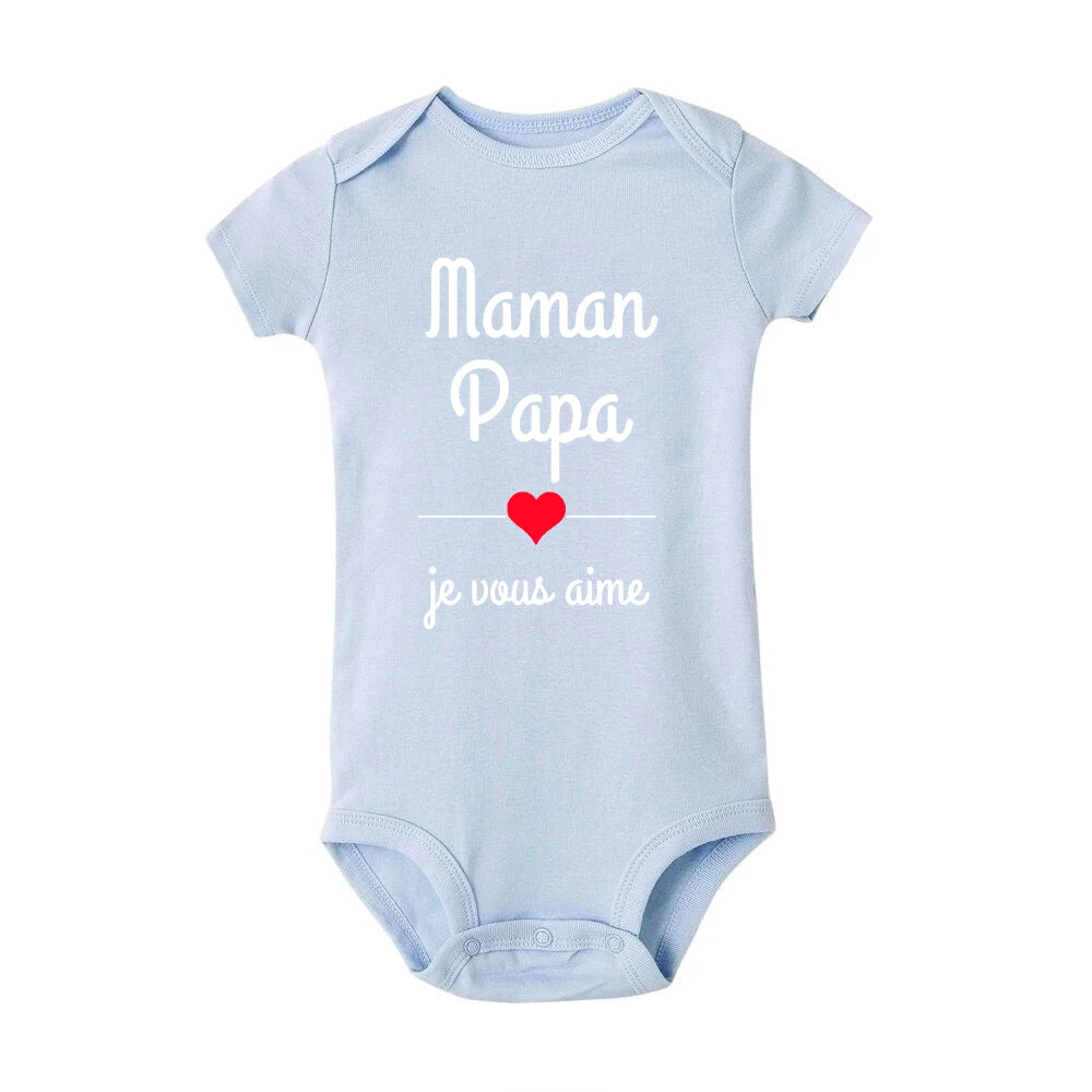 Mama Papa ICH Liebe Sie Baby Bodys Mütter Tag Infant Outfit Vatertag Neue Geboren Jungen Mädchen Kleidung Mütter Tag vatertag Geschenk.