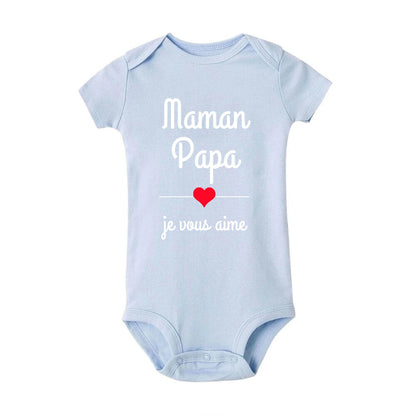 Mama Papa ICH Liebe Sie Baby Bodys Mütter Tag Infant Outfit Vatertag Neue Geboren Jungen Mädchen Kleidung Mütter Tag vatertag Geschenk.