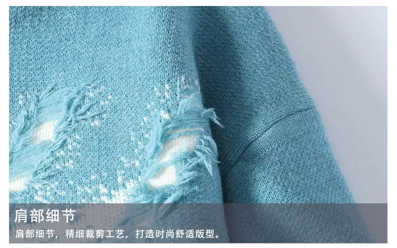 New Fashion Men Streetwear Knitted Sweaters Man Outwear Loose Casual O-neck Pullovers Sweaters Male Fleece Winter Clothing 4XL.