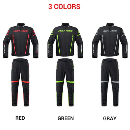 Motorcycle Jacket Waterproof Motorcross Jacket Pants Moto Jacket Windproof Riding Motorbike Clothes With Protective Gear M-3XL.