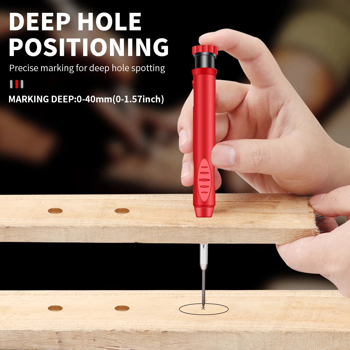 Heiße 2,8mm Markierung Druck bleistift solide Zimmermann Schreiber Schreiner mit Anspitzer für die Holz bearbeitung Zeichnung Briefpapier.