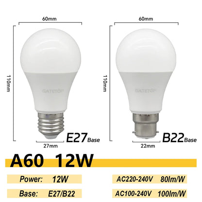 4PCS E27 B22 Basis Led-lampe 8W 18W 20W 24W Lampen Hight Lumen AC220V 230V 110V Licht Lampen für Home Derection Wohnzimmer Beleuchtung
