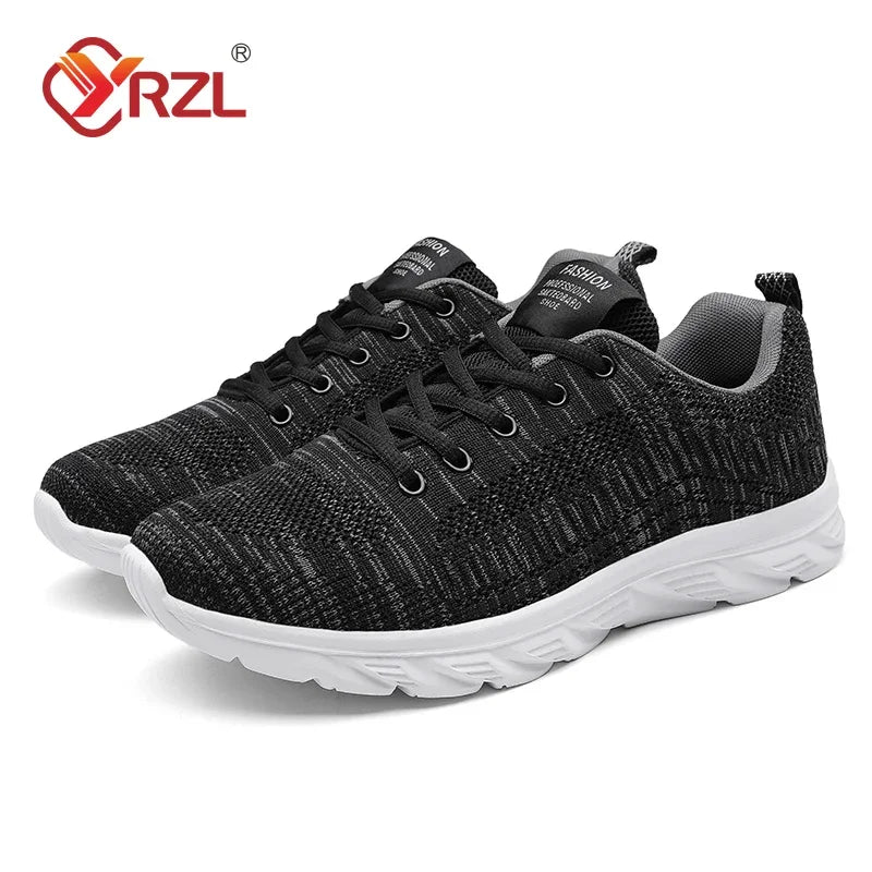 YRZL Running Shoes Men Sneakers Fashion Lightweight Trainers Breathable Walking Shoes Comfortable Athletic Sport Shoes for Men.